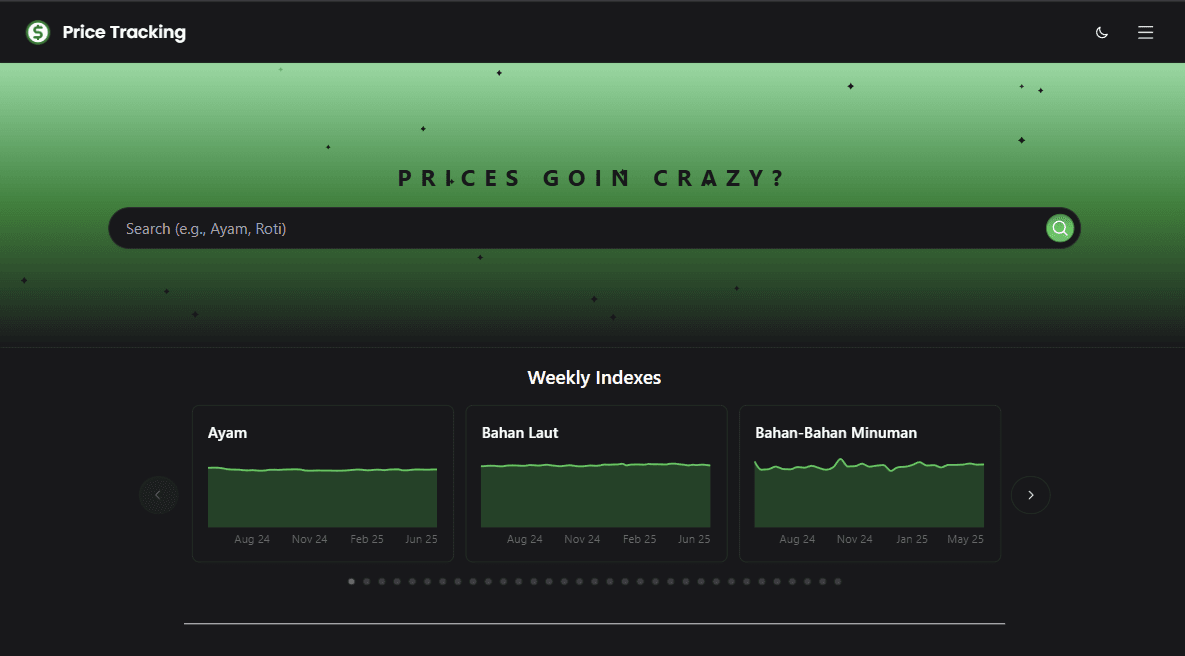 Grocery Prices Tracker screenshot